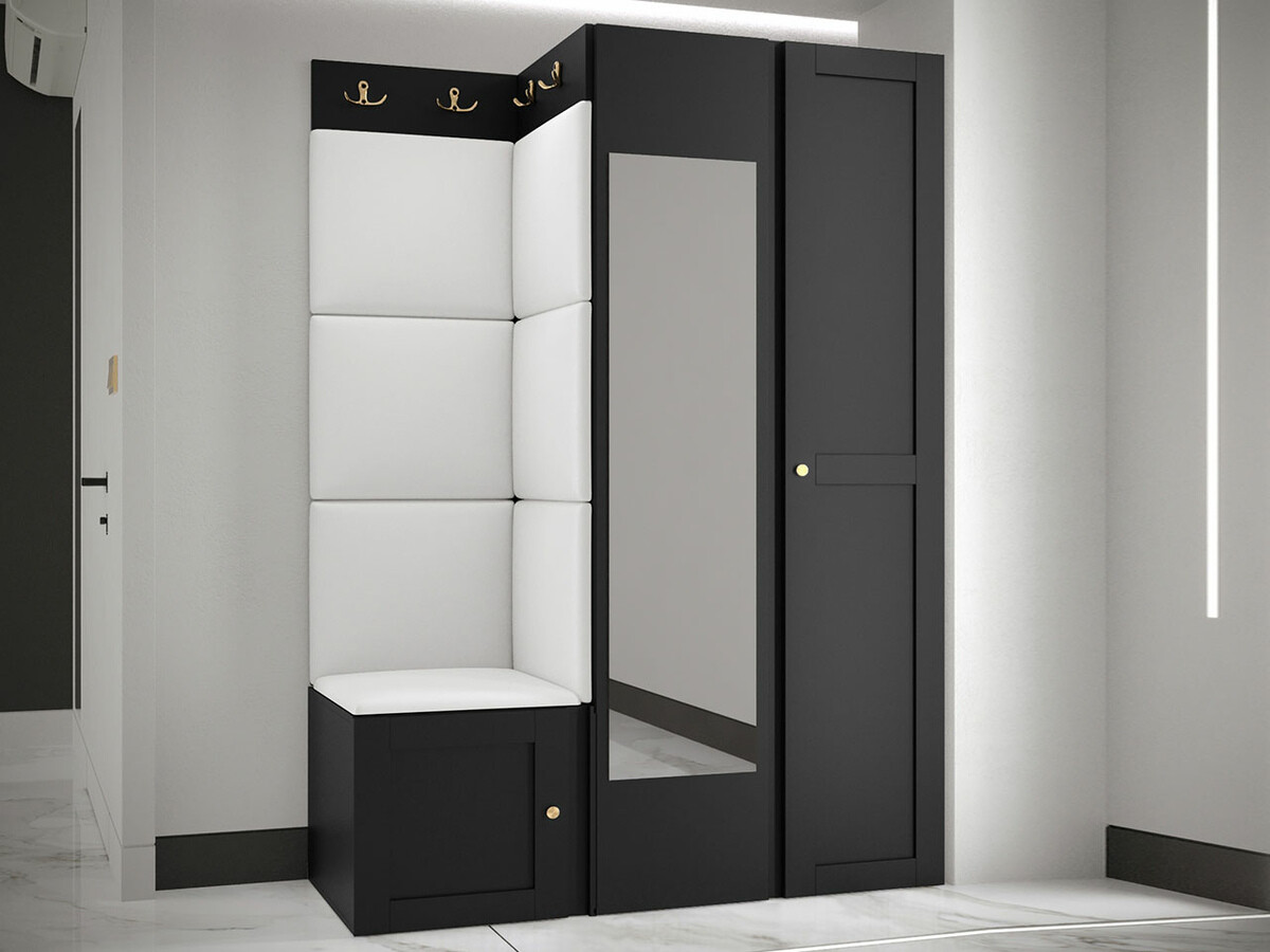 Prieškambario komplektas Hartford 380 (Eko oda Soft 017)
