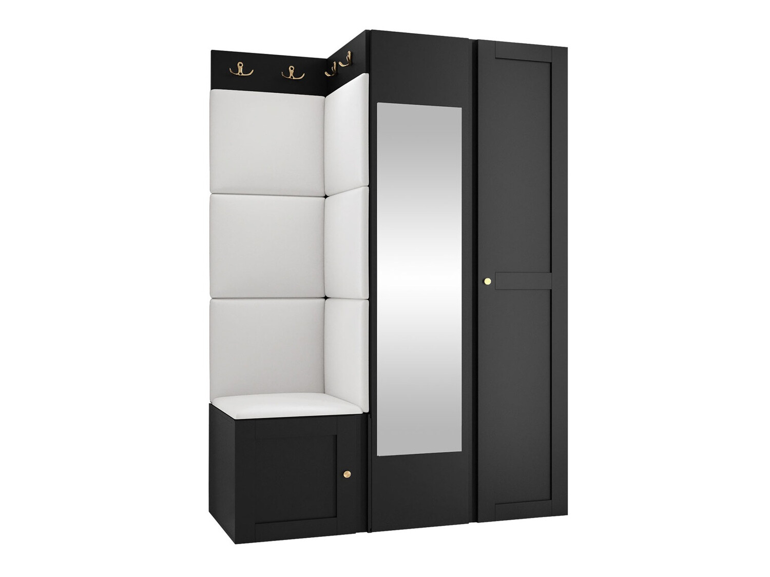 Prieškambario komplektas Hartford 380 (Eko oda Soft 017)