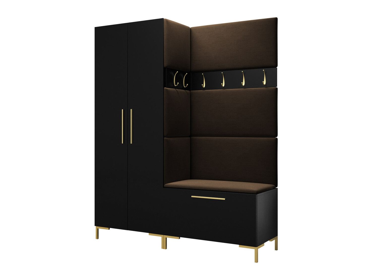 Prieškambario komplektas Nomal I (Juoda)