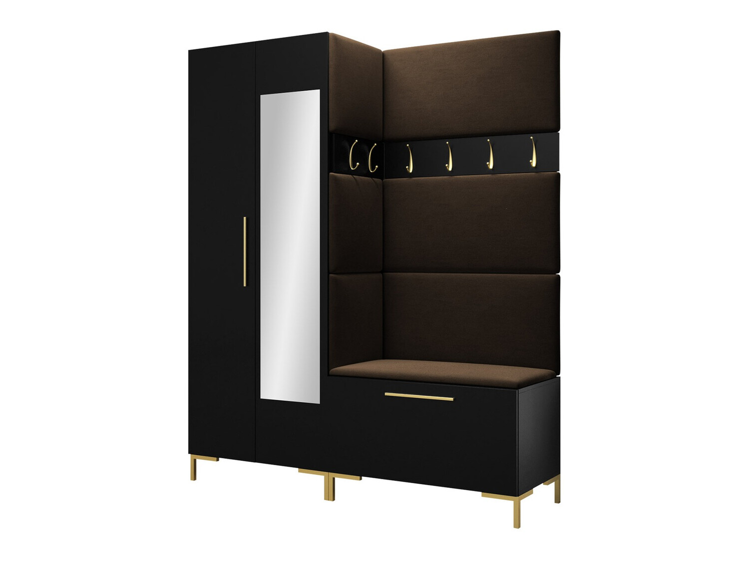 Prieškambario komplektas Nomal IX (Juoda)