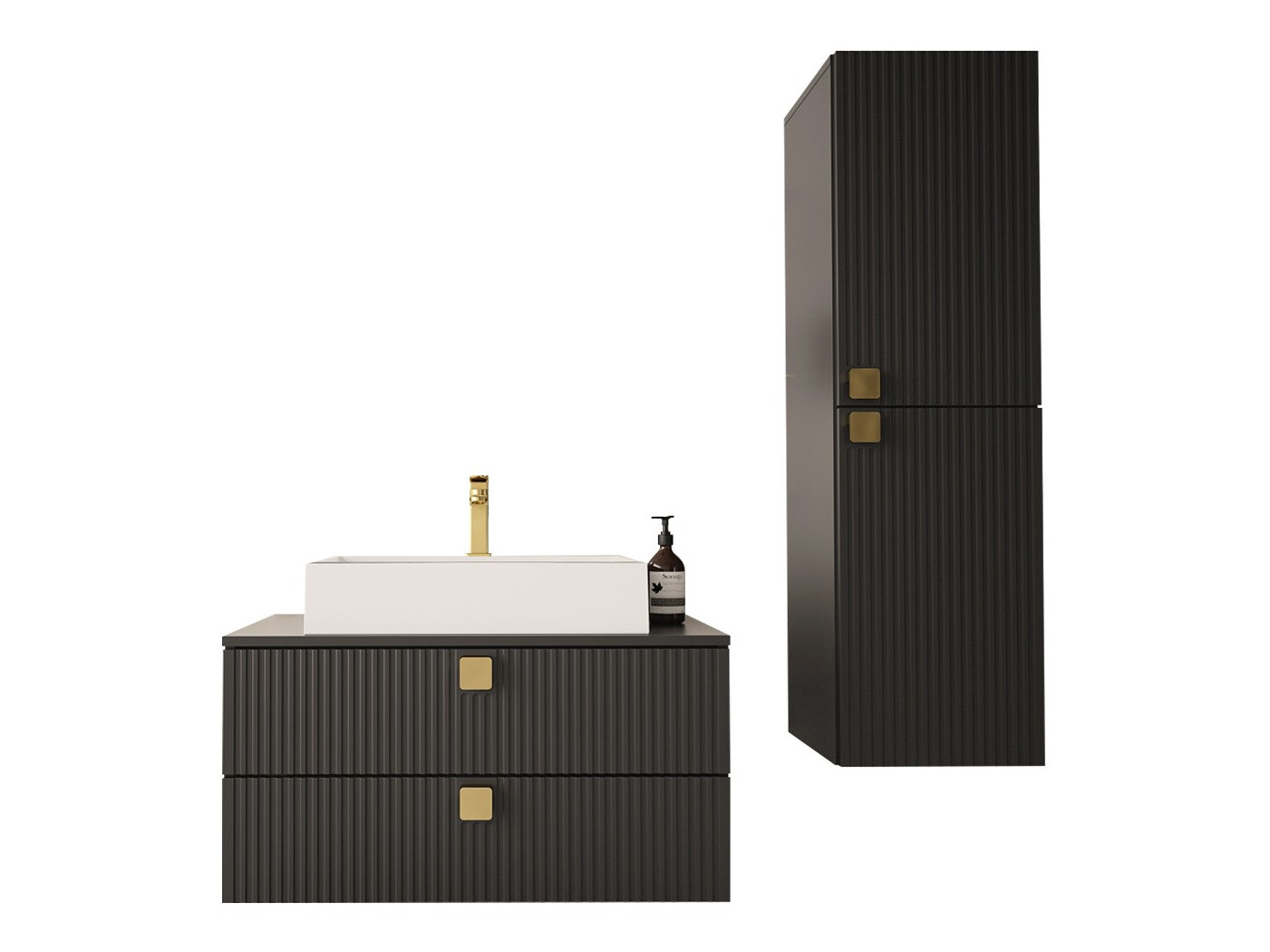 Vonios komplektas Orlvera 103 (Juoda)