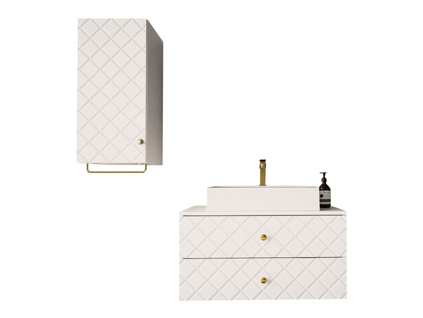 Vonios komplektas Mircalu 104 (Balta)