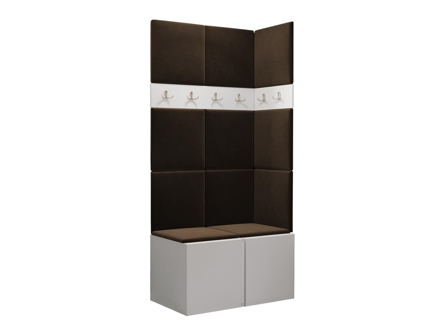 Prieškambario komplektas Pinis I (Balta)