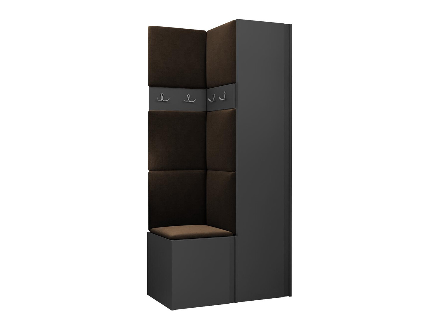 Prieškambario komplektas Pinis XXIV (Grafitas)