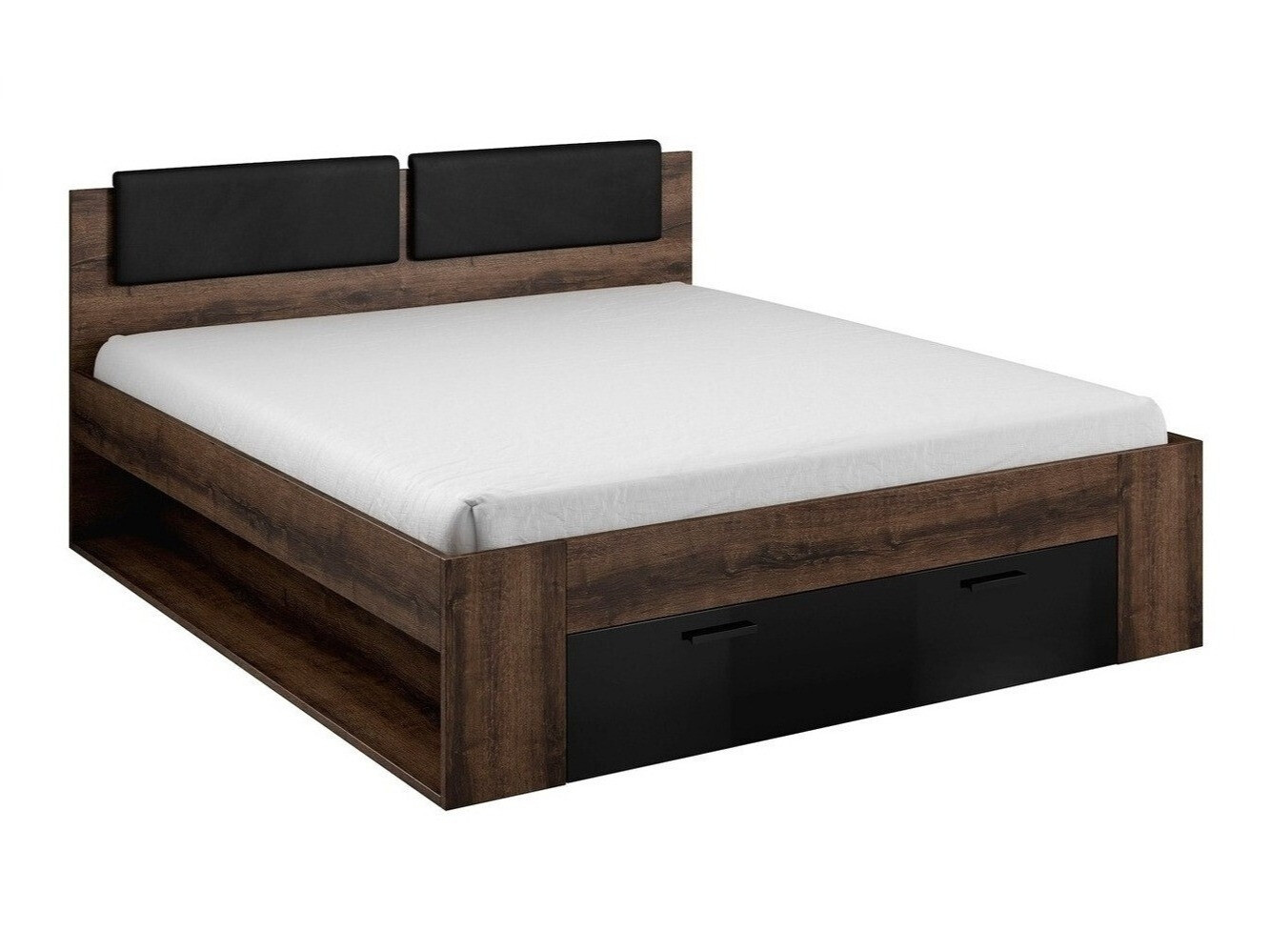 Lova Levruvu 106 (Monastery ąžuolas + Blizgi juoda)