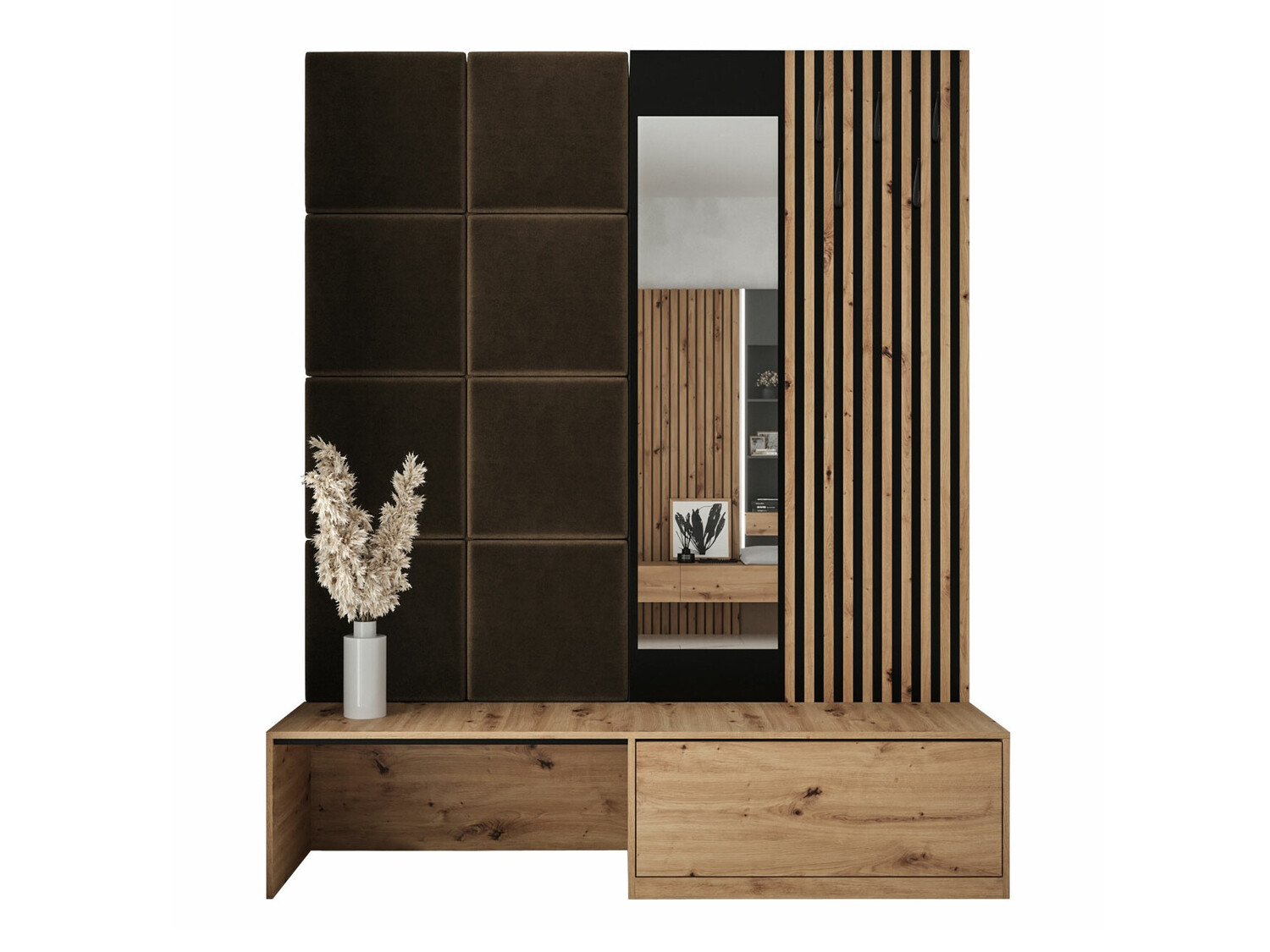 Prieškambario komplektas Fabor (Artisan ąžuolas + Manila 04)