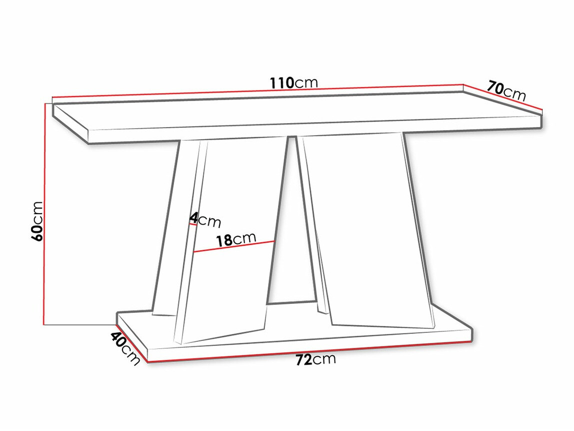 Žurnalinis staliukas Goodyear 108 (Artisan ąžuolas + Juoda)
