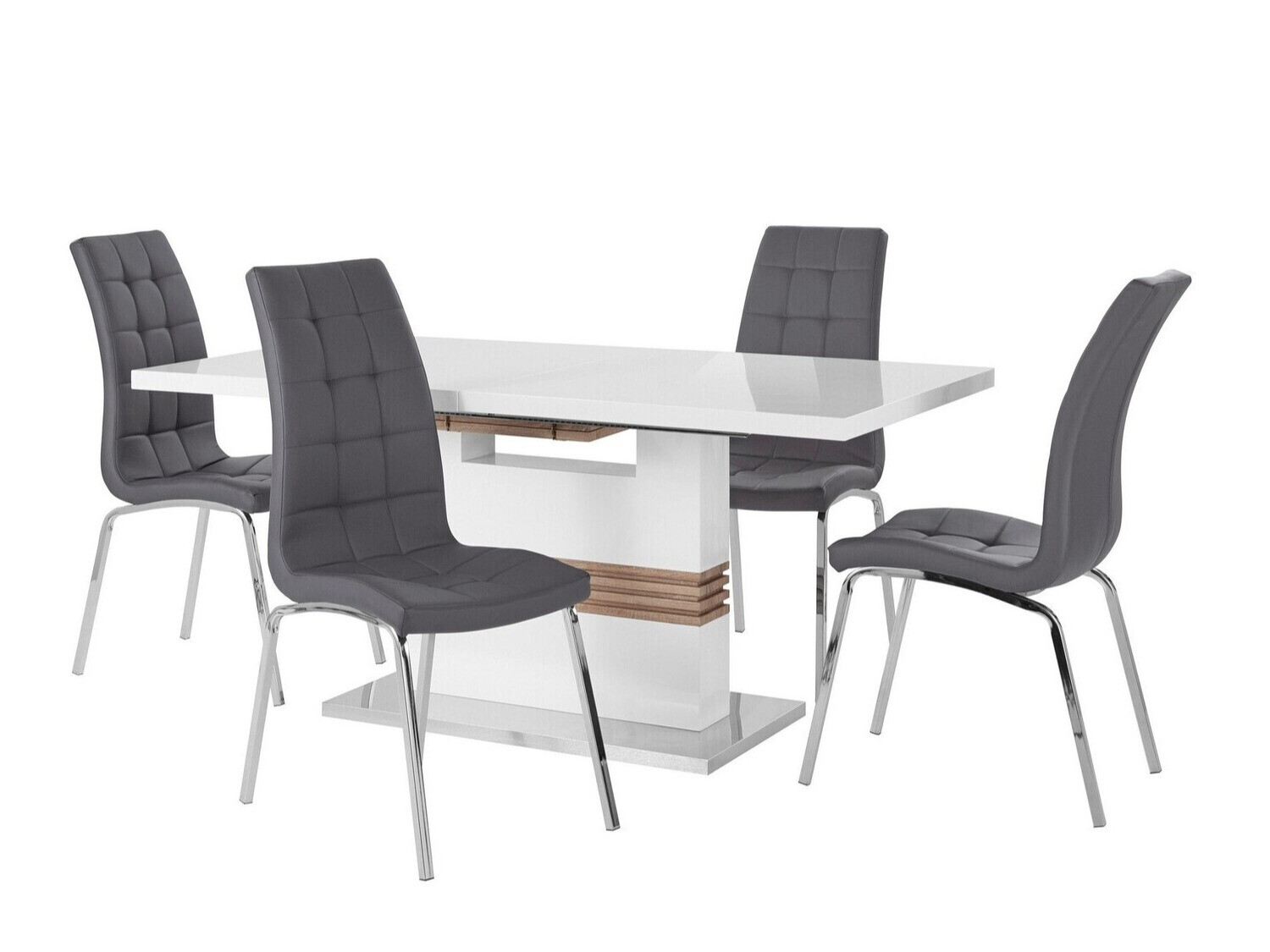 Valgomojo komplektas Denton 1111 (Pilka)