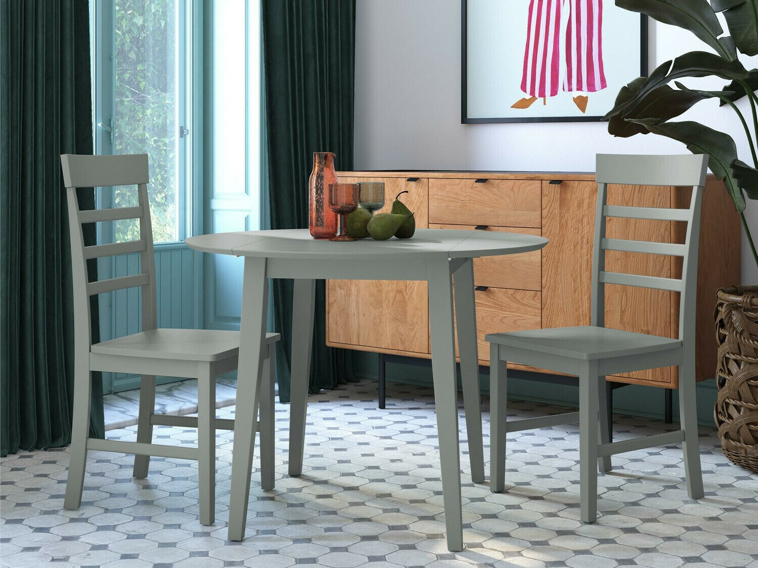 Valgomojo komplektas Novogratz 165 (Pilka)