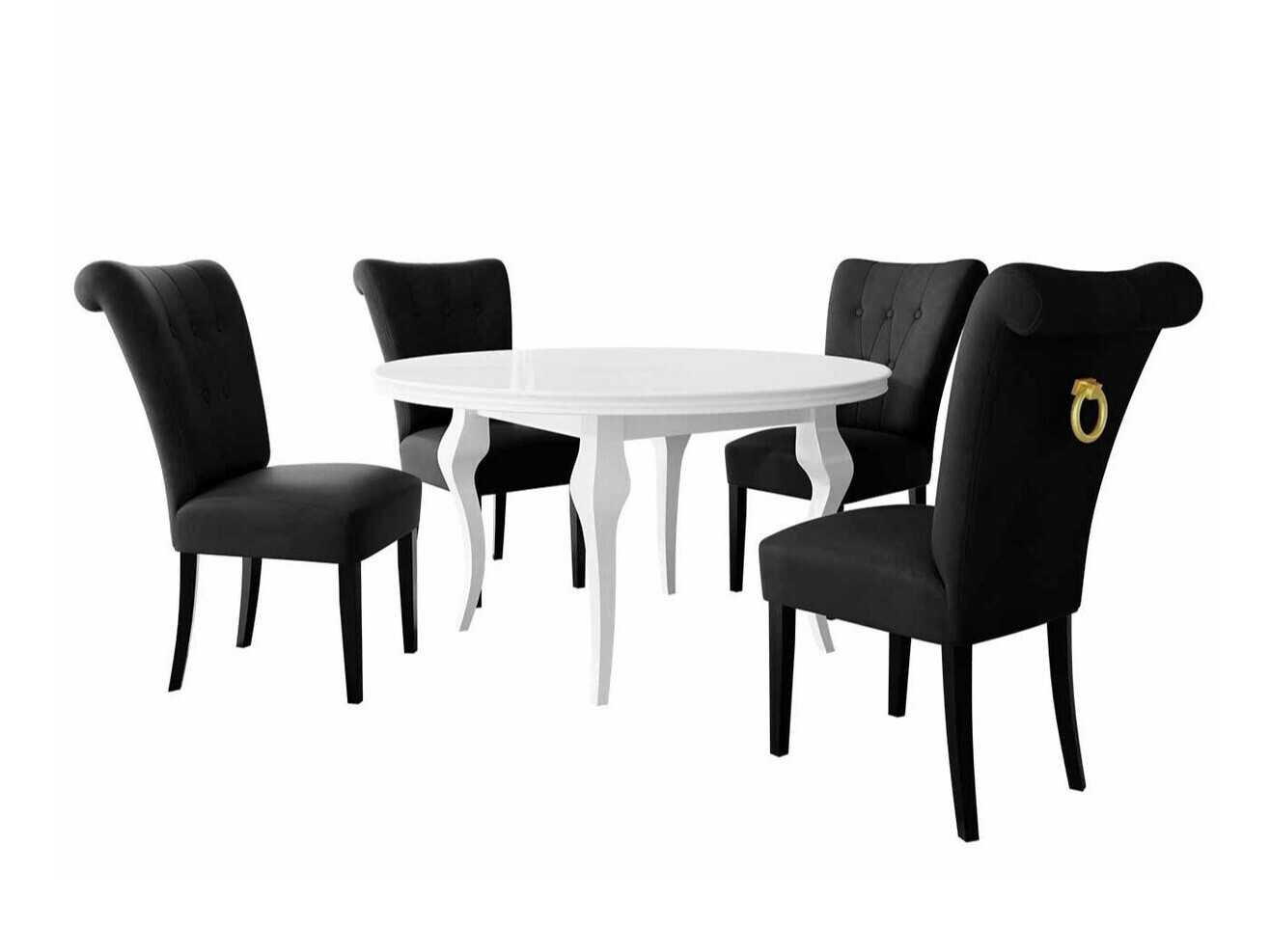 Valgomojo komplektas Racine 142 (Auksinė)