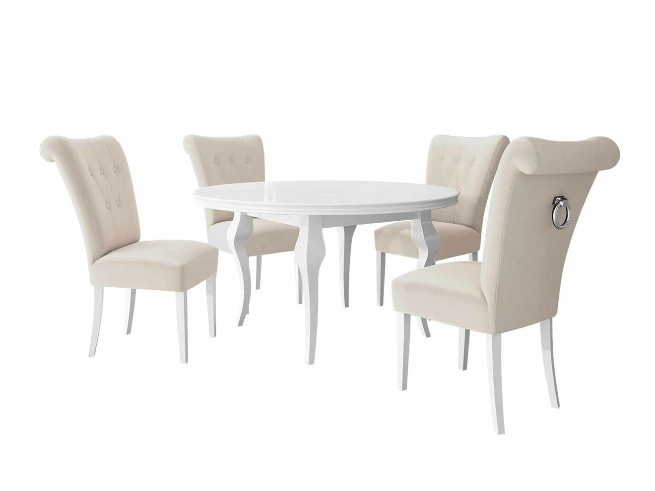 Valgomojo komplektas Racine 142 (Sidabrinė)