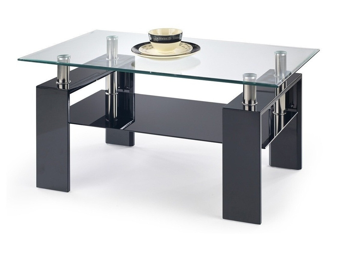 Žurnalinis staliukas Houston 547 (Blizgi juoda)