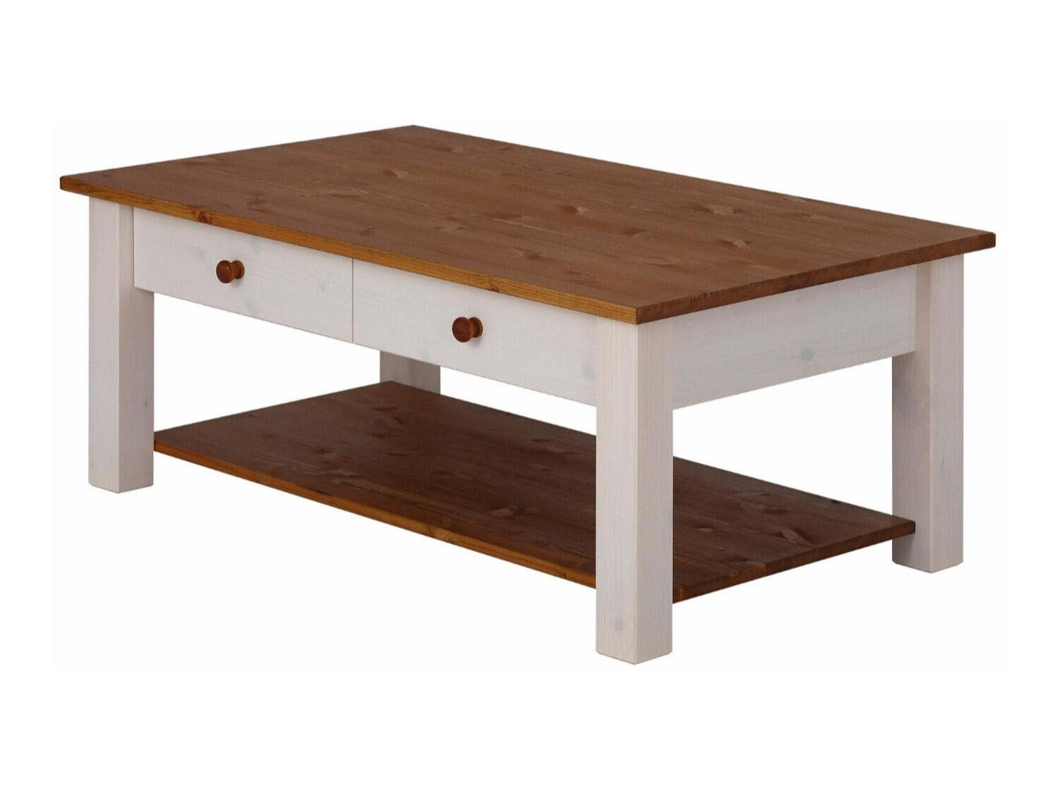 Žurnalinis staliukas Denton 754 (Balta + Medaus ąžuolas)