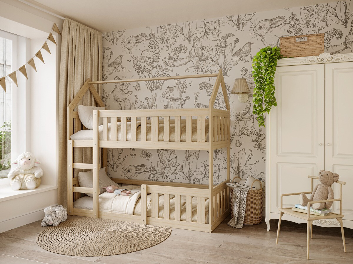 Dviaukštė lova Aurora 175 (Pušis)