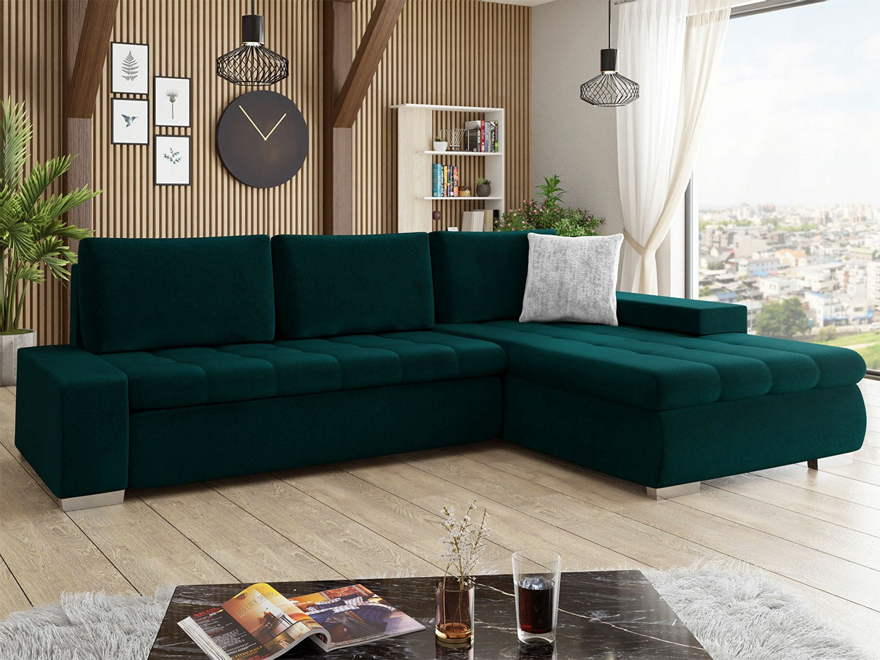 Minkštas kampas Comfivo 147 (Venus Velvet 2911 + Miu 2059)