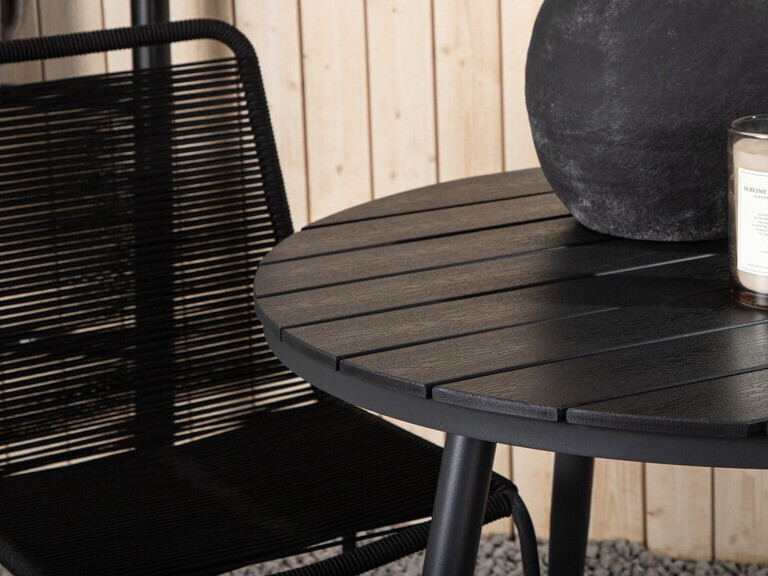 Stalo ir kėdžių komplektas Dallas 3782 (Juoda)