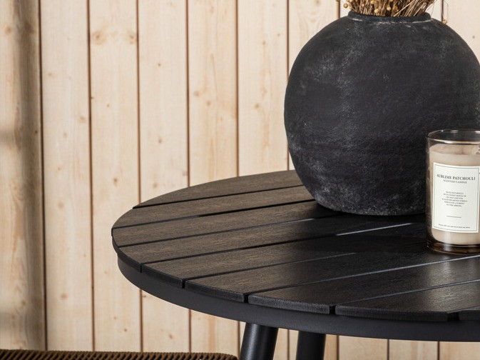 Stalo ir kėdžių komplektas Dallas 3782 (Šviesi ruda + Juoda)