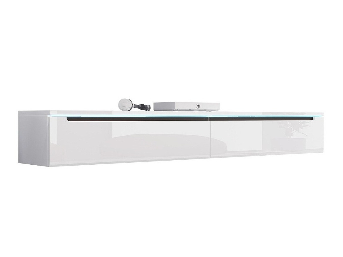 TV staliukas Sarasota 114 (Balta + Blizgi balta)