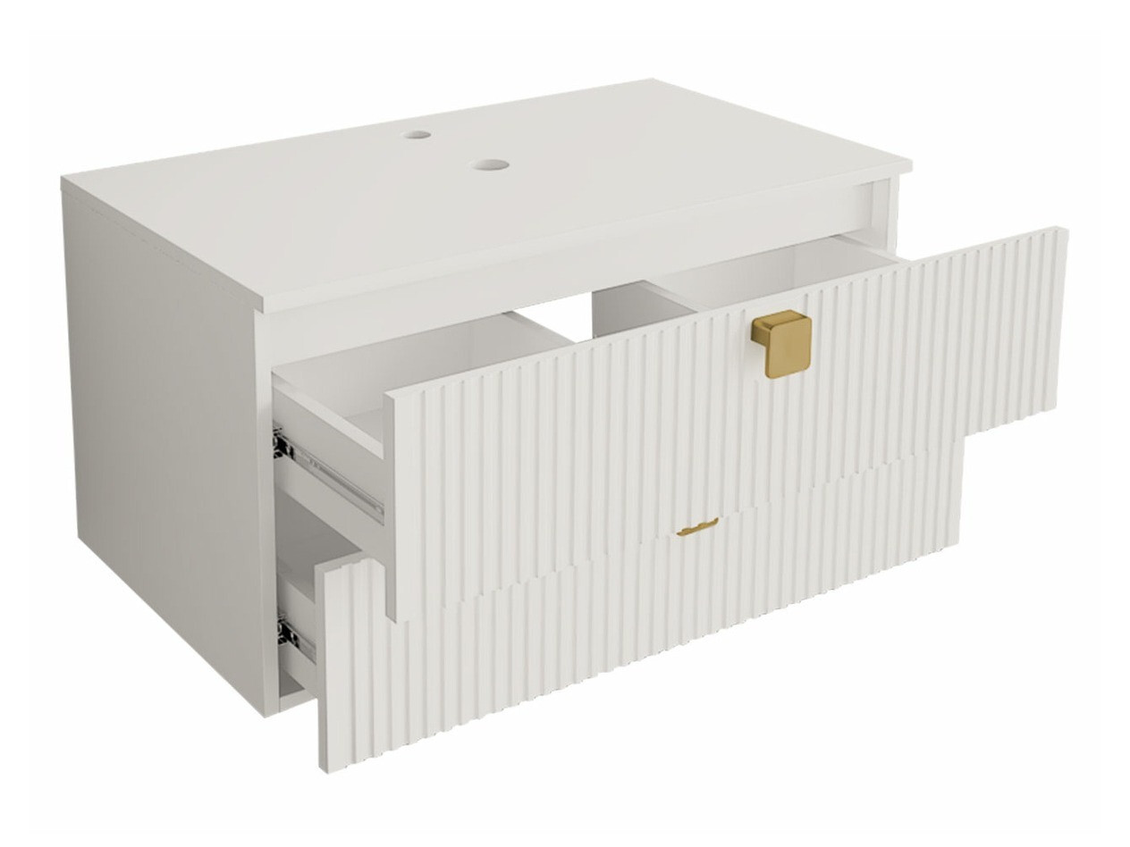 Pakabinama vonios spintelė praustuvui Orlvera 102 (Juoda)