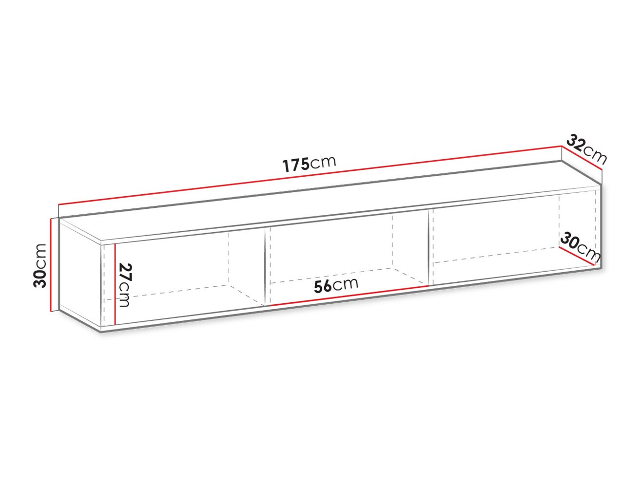 TV staliukas Princal (Balta + Auksinė)