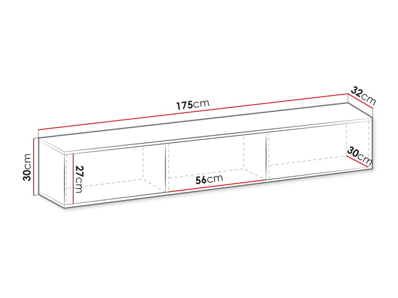 TV staliukas Princal I (Balta + Auksinė)