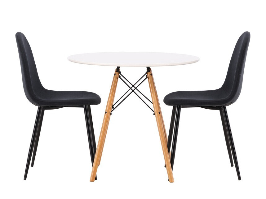 Valgomojo komplektas Dallas 3790 (Juoda + Juoda)