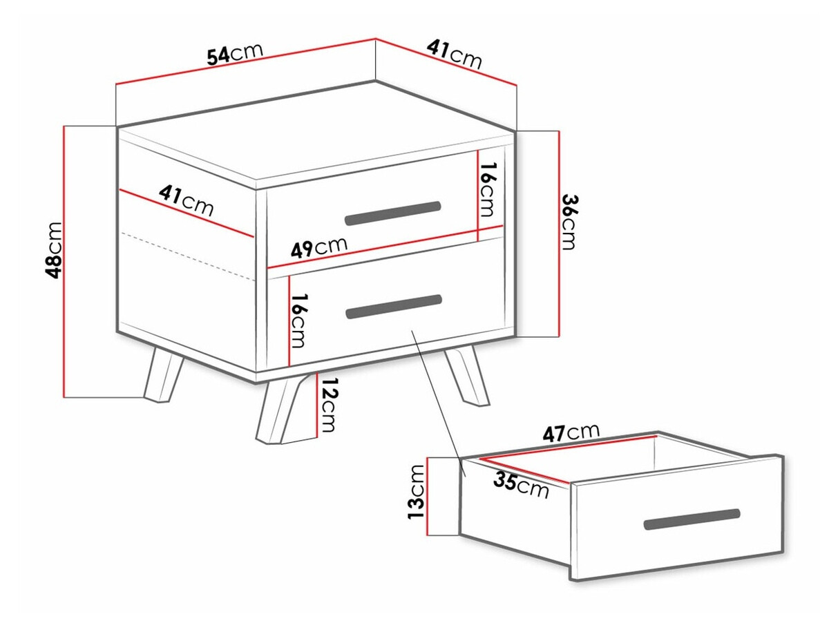 Naktinis staliukas Rosa (Žalia + Auksinė)
