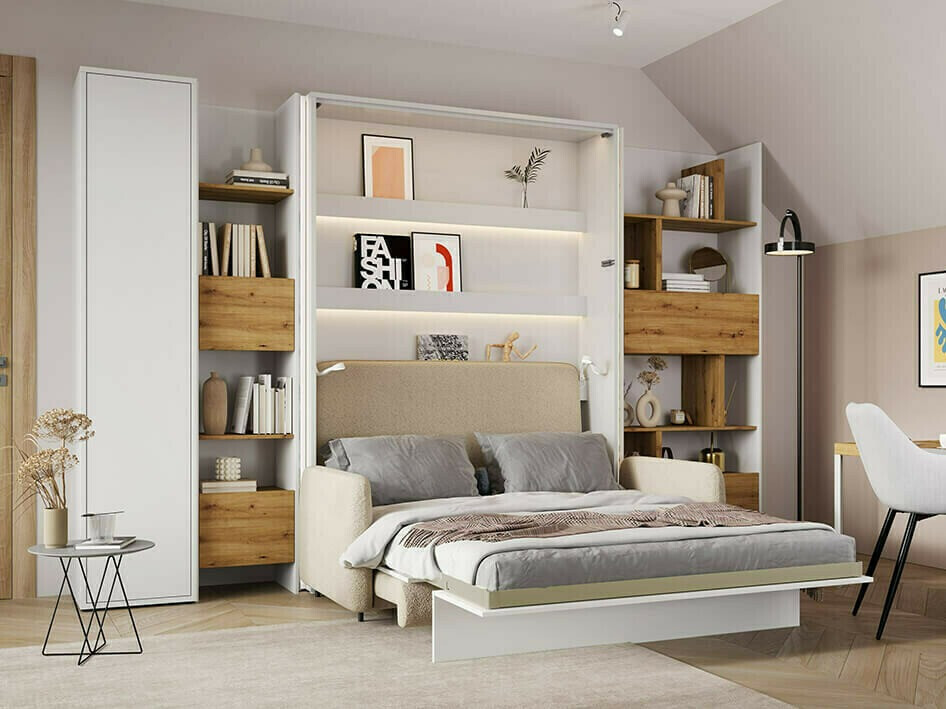 Lentyna Concept Pro Lenart V (Balta + Artisan ąžuolas)