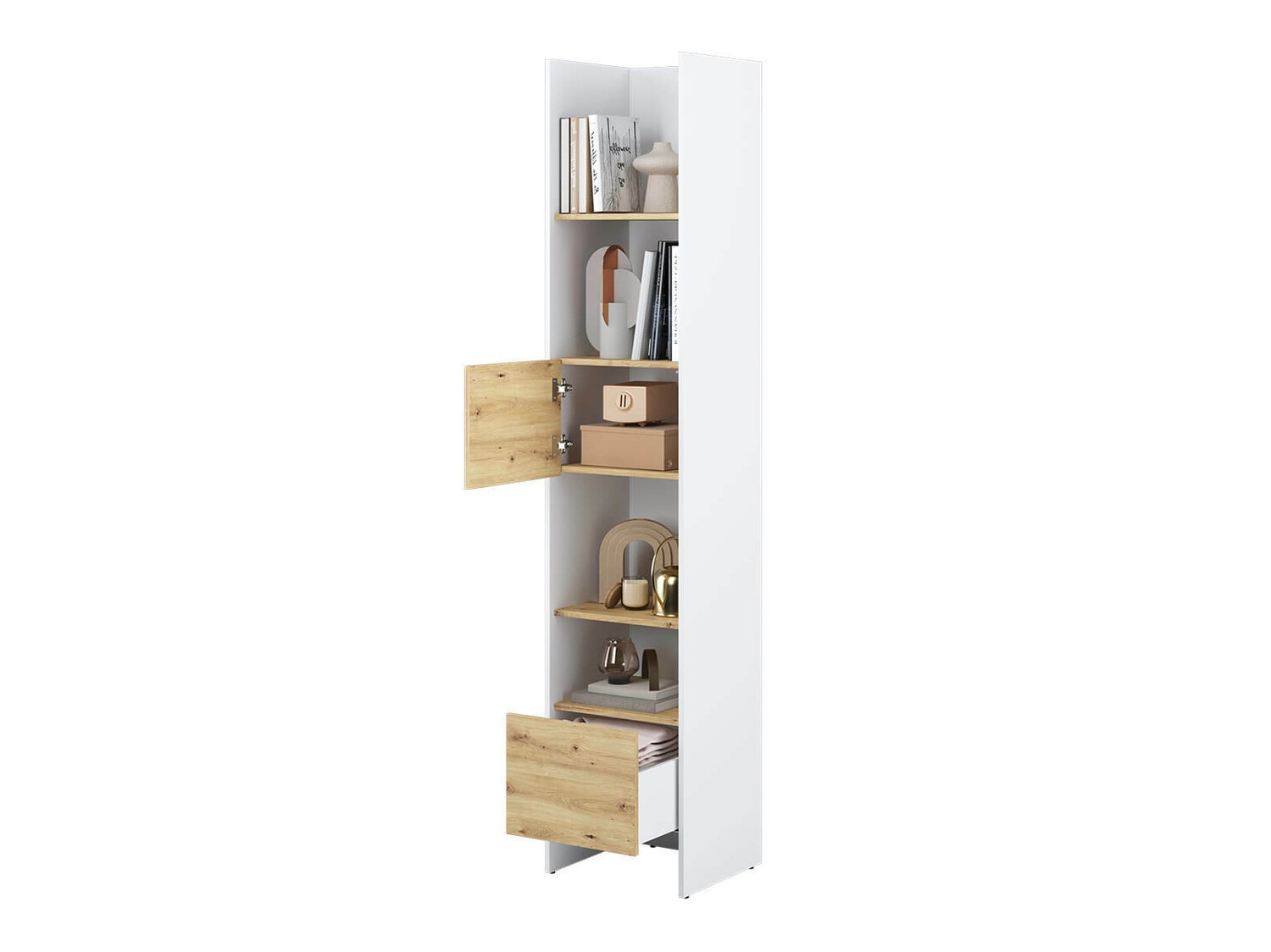 Lentyna Concept Pro Lenart VI (Balta + Artisan ąžuolas)