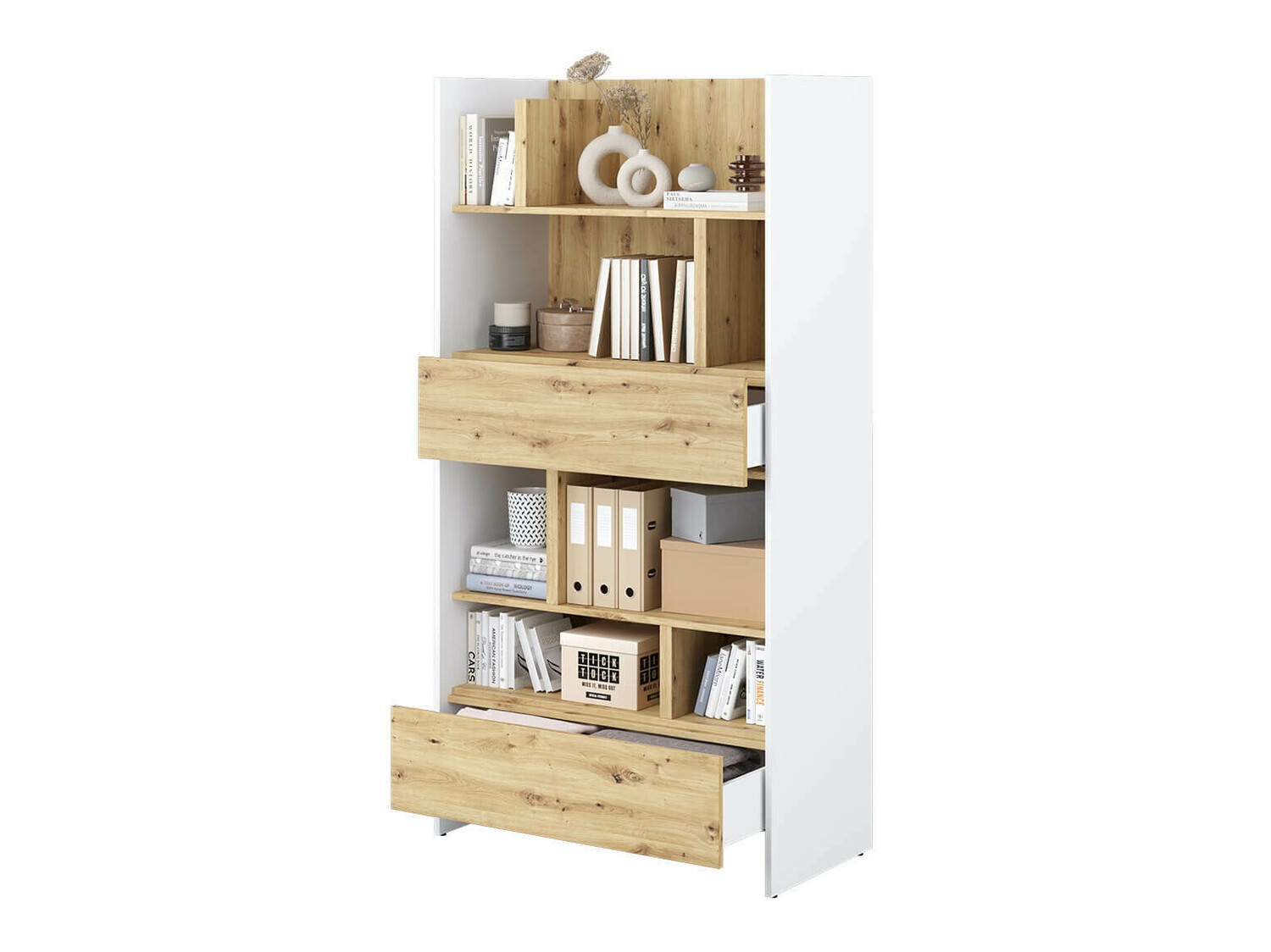 Lentyna Concept Pro Lenart XI (Balta + Artisan ąžuolas)