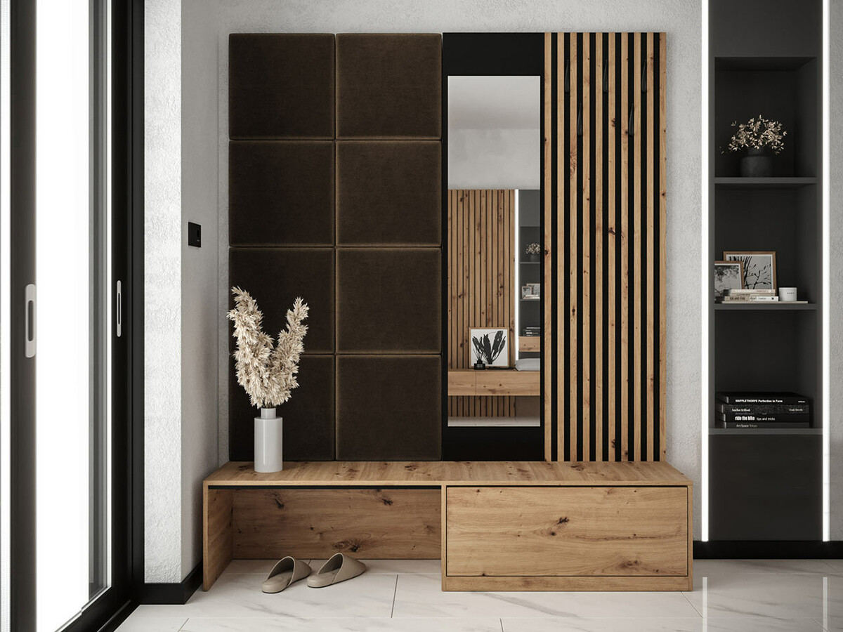 Prieškambario komplektas Fabor (Artisan ąžuolas + Manila 04)