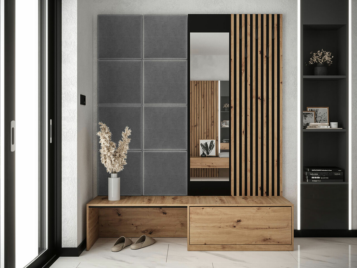 Prieškambario komplektas Fabor (Artisan ąžuolas + Manila 16)