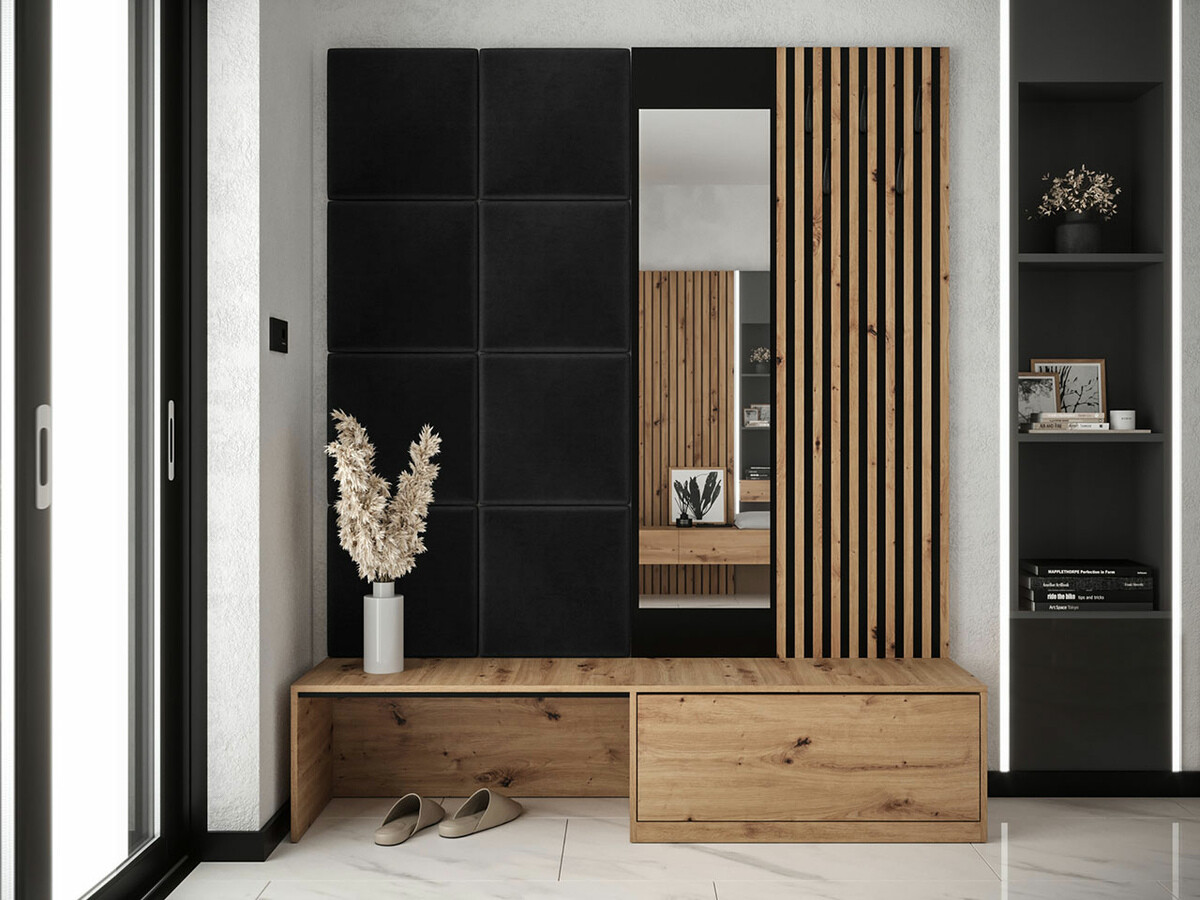 Prieškambario komplektas Fabor (Artisan ąžuolas + Manila 18)
