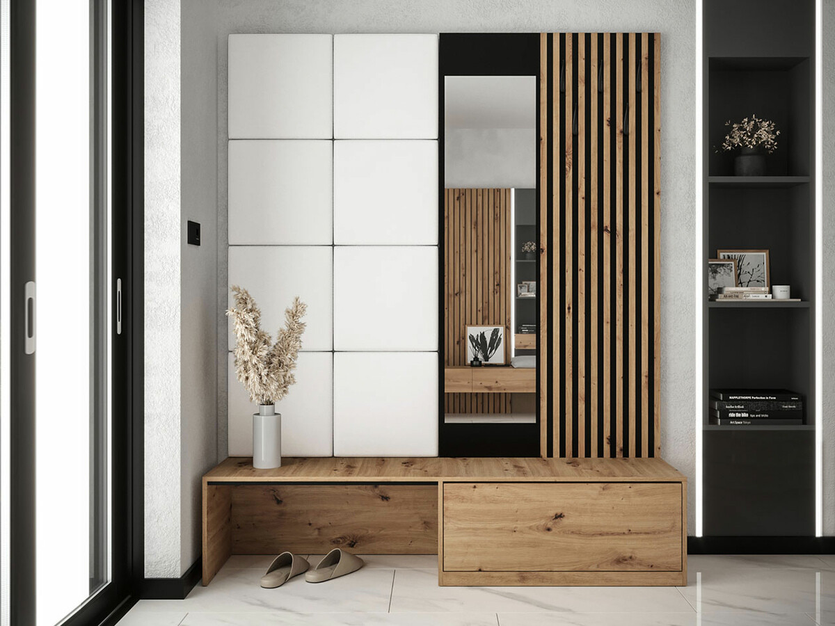 Prieškambario komplektas Fabor (Artisan ąžuolas + Soft 017)