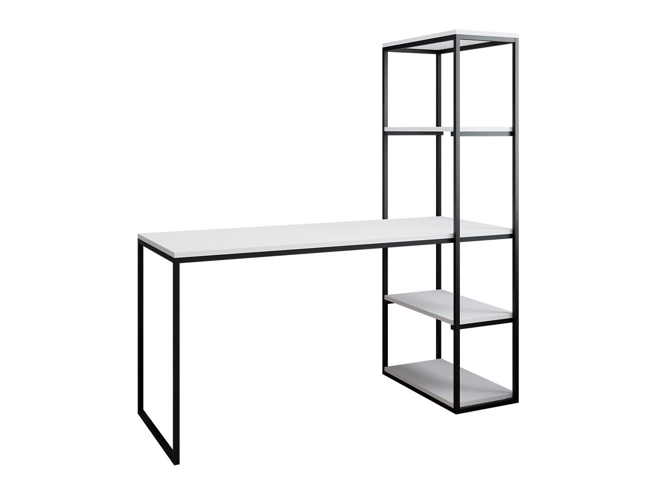 Darbo stalas Oswego 107 (Balta + Juoda)