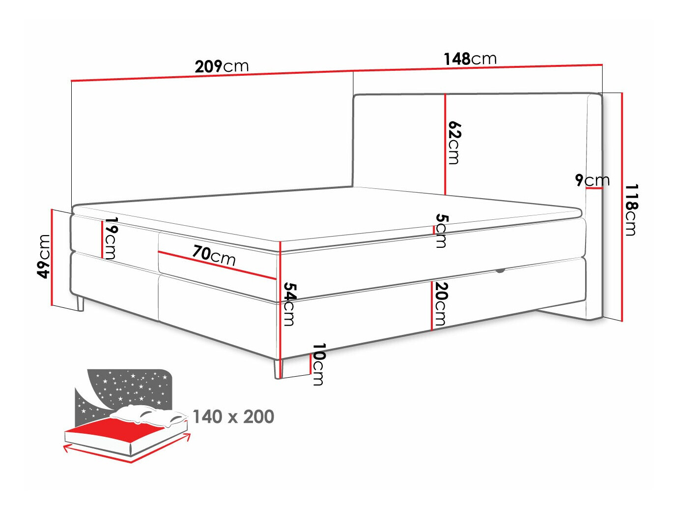 Continental lova ComfiDream Miraara (Poso 100 + Paros 01)
