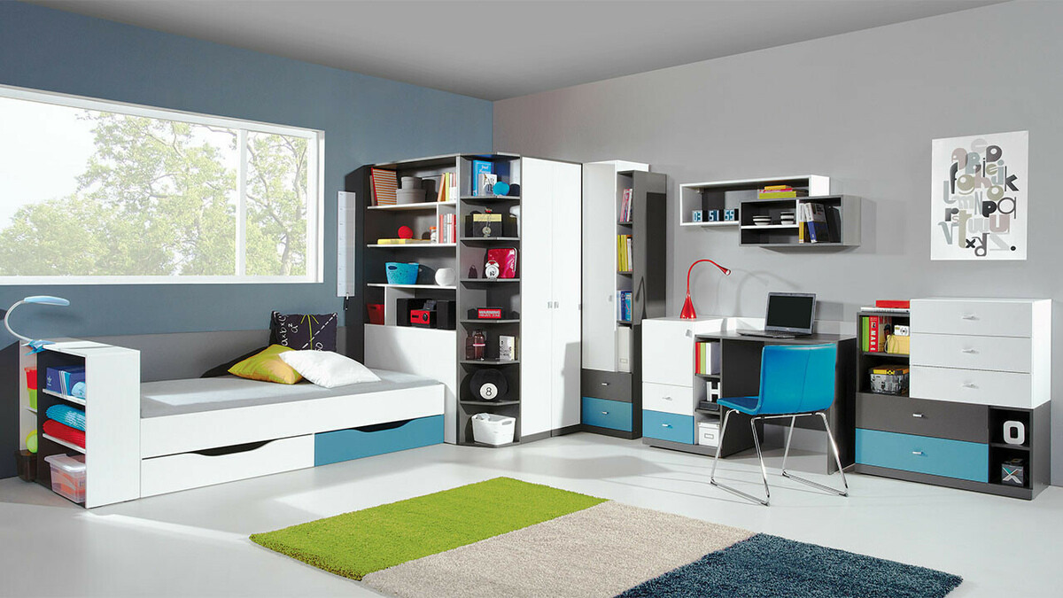 Lentyna Omaha F115 (Grafitas + Balta + Turkis)