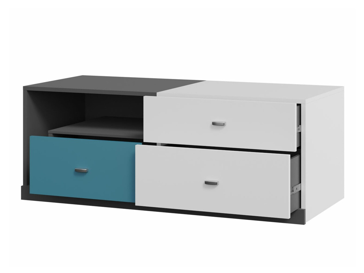 TV staliukas Omaha F119 (Grafitas + Balta)