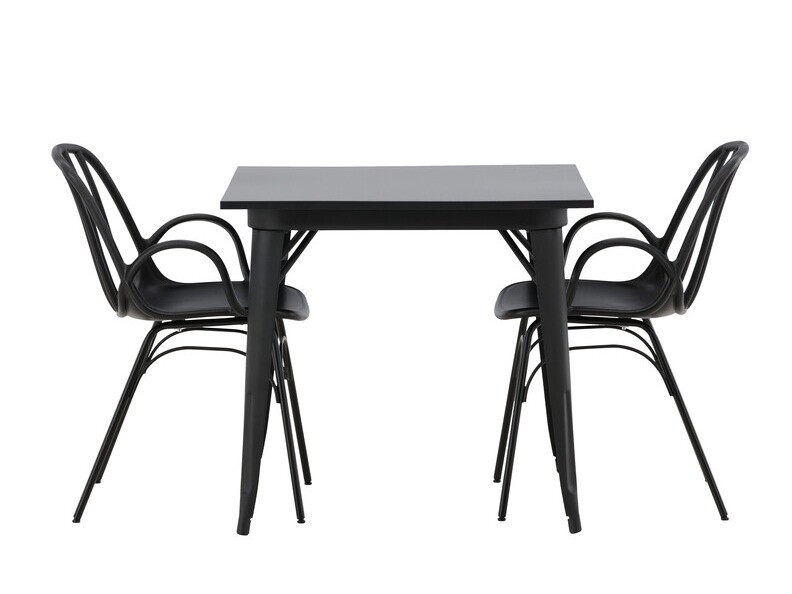 Valgomojo komplektas Dallas 3897 (Juoda)