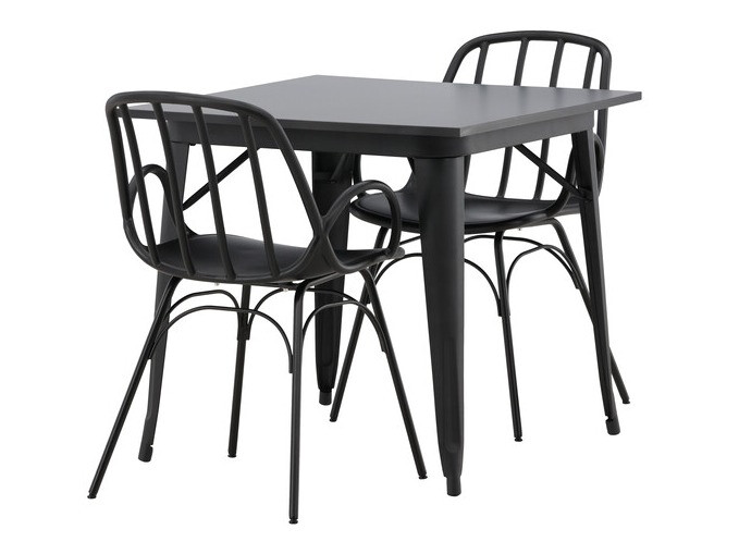 Valgomojo komplektas Dallas 3897 (Juoda)