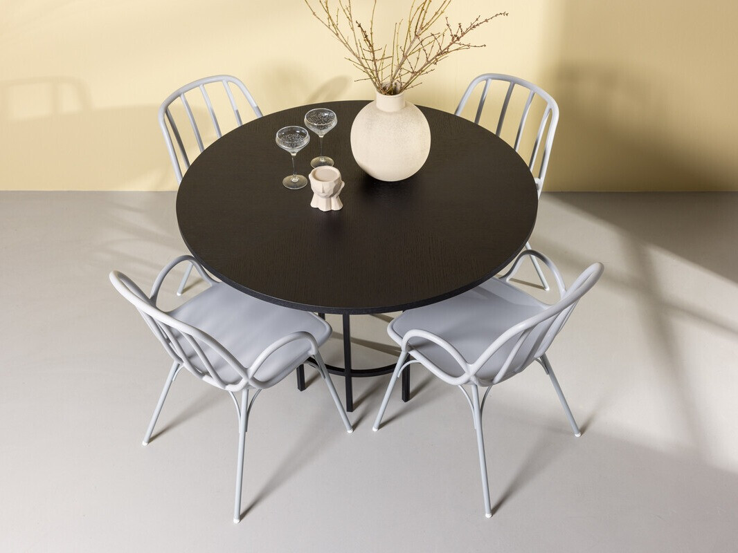 Valgomojo komplektas Dallas 3914 (Šviesi pilka)