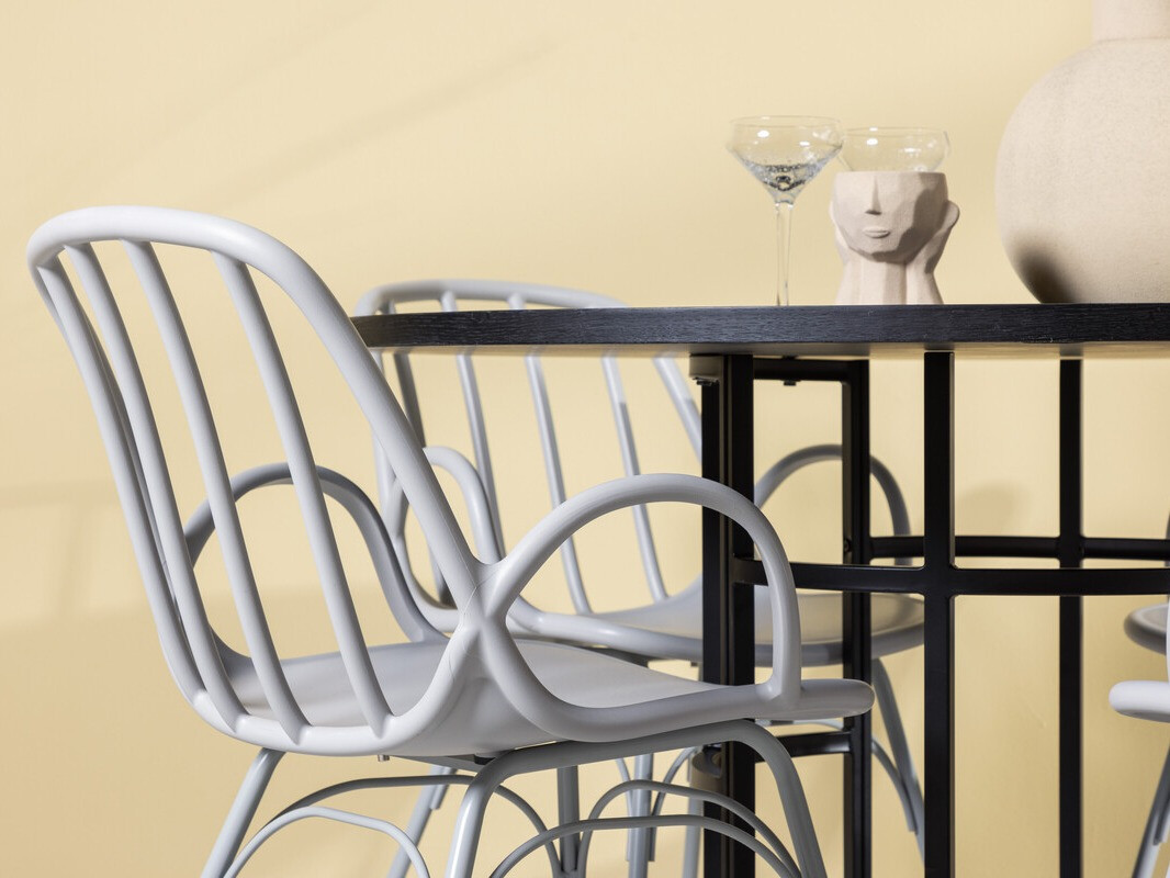 Valgomojo komplektas Dallas 3914 (Šviesi pilka)