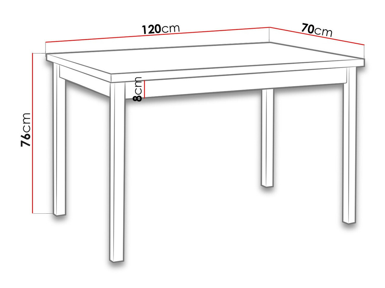 Stalas Victorville 119 (Sonomos ąžuolas)