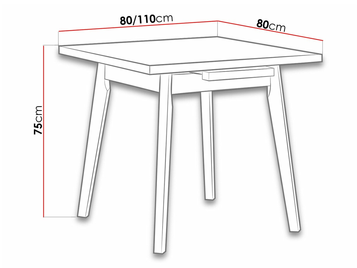 Stalas Victorville 183 (Sonomos ąžuolas)