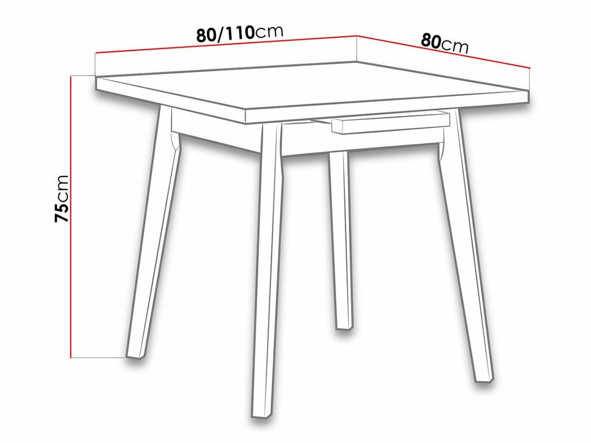 Stalas Victorville 183 (Sonomos ąžuolas)