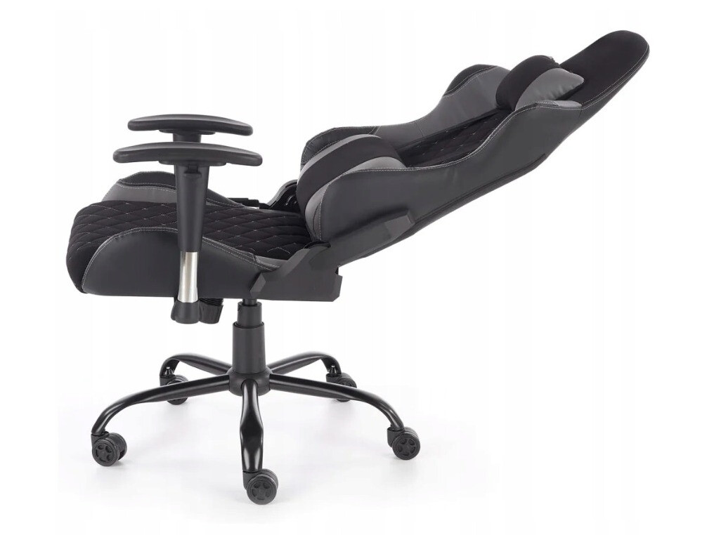 Žaidimų kėdė Houston 1431 (Juoda + Pilka)