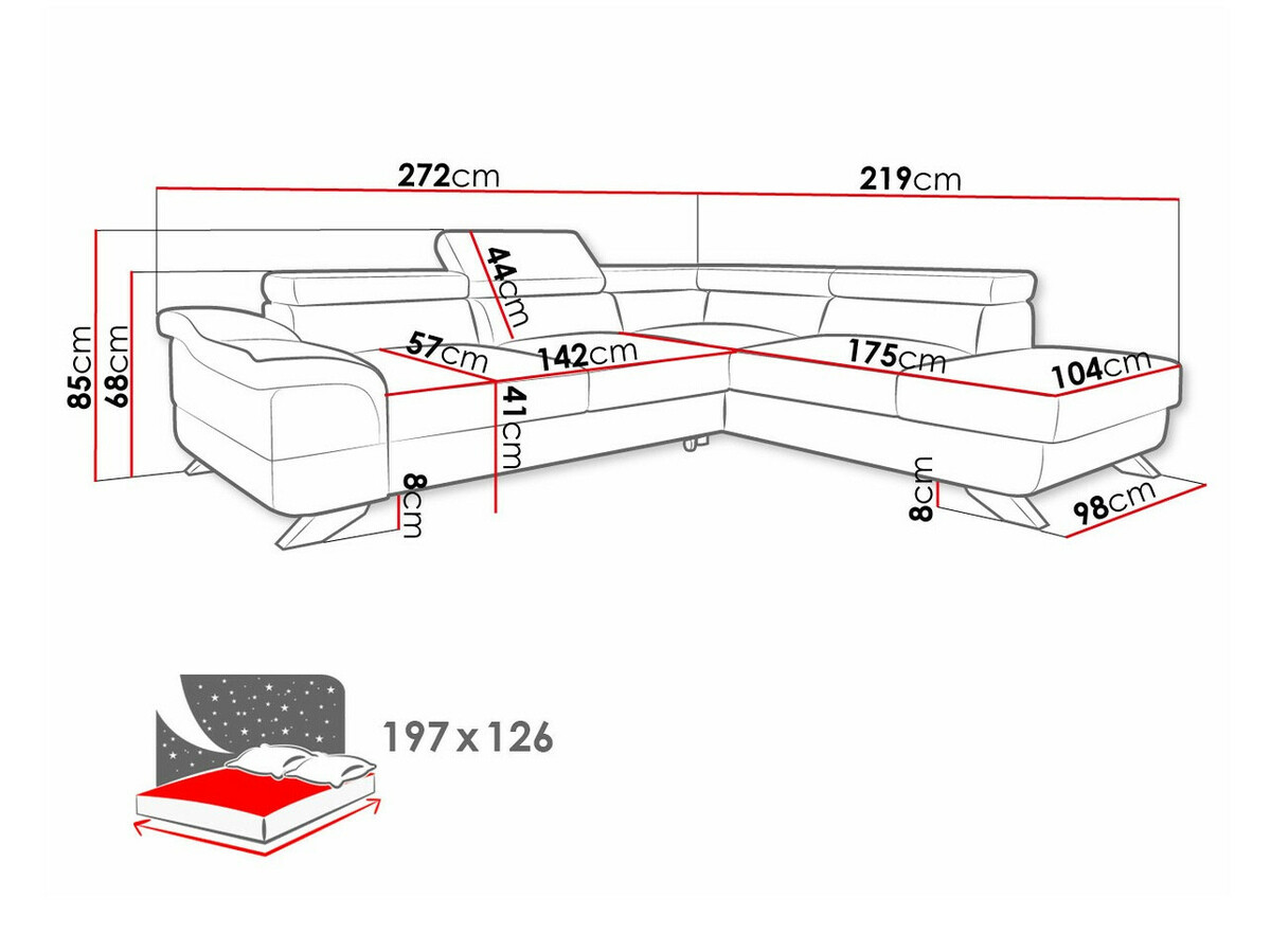 Minkštas kampas Lincoln 102 (Inari 94)