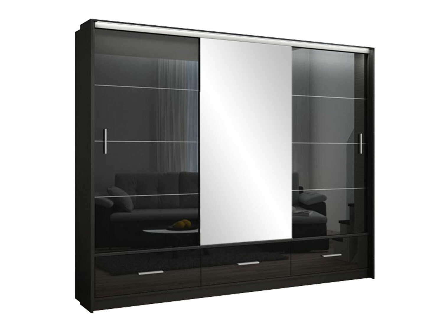 Spinta Honolulu 203 (Blizgi juoda + Juoda)