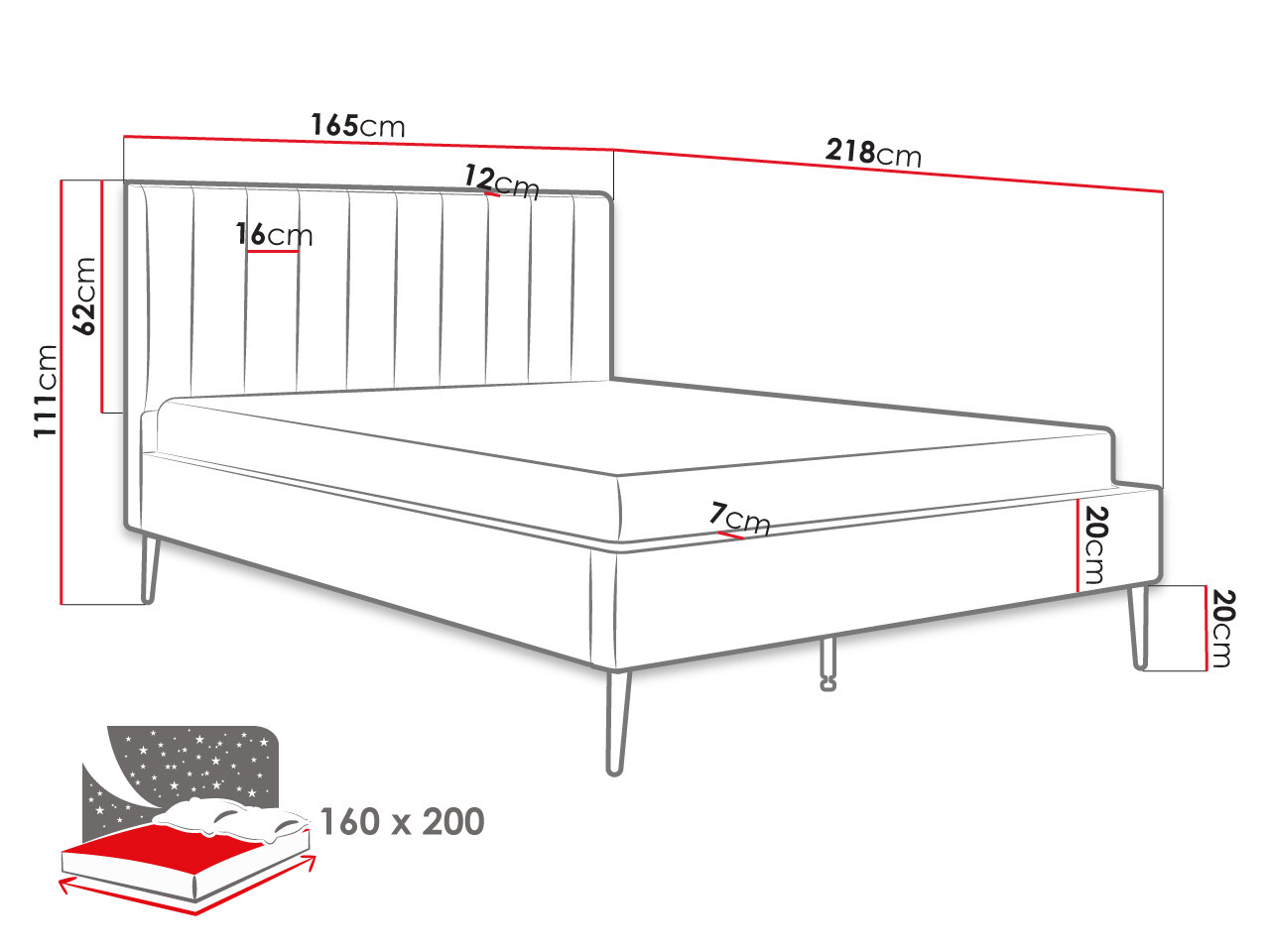 Lova Comfivo 351 (Kreminė)