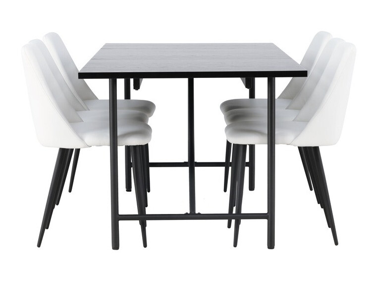 Valgomojo komplektas Dallas 3960 (Balta + Juoda)